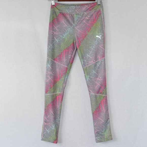 Puma Other - Puma Multicolor Print Girls Leggings Size Large